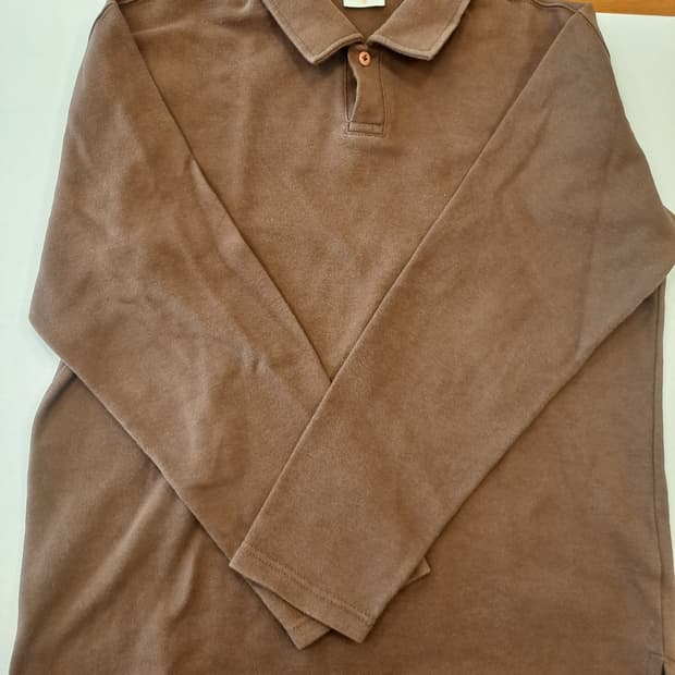 블랭크룸 브라운 긴팔 카라티 2사이즈