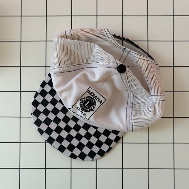 [Made in USA / Checkboard trucker cap]