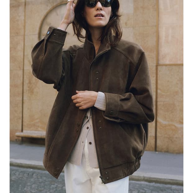 루에브르 스웨이드 자켓