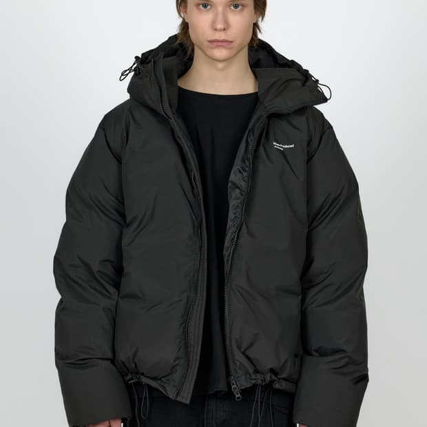 MPa OVERSIZED HOODED PADDING (BLACK) M