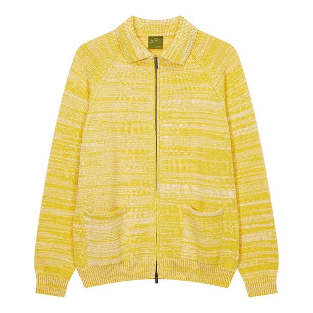 라르디니 코튼 니트 집업 자켓 50