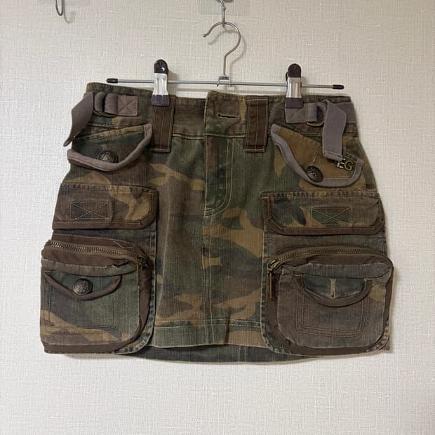 EGOIST 에고이스트 카모 카고 스커트