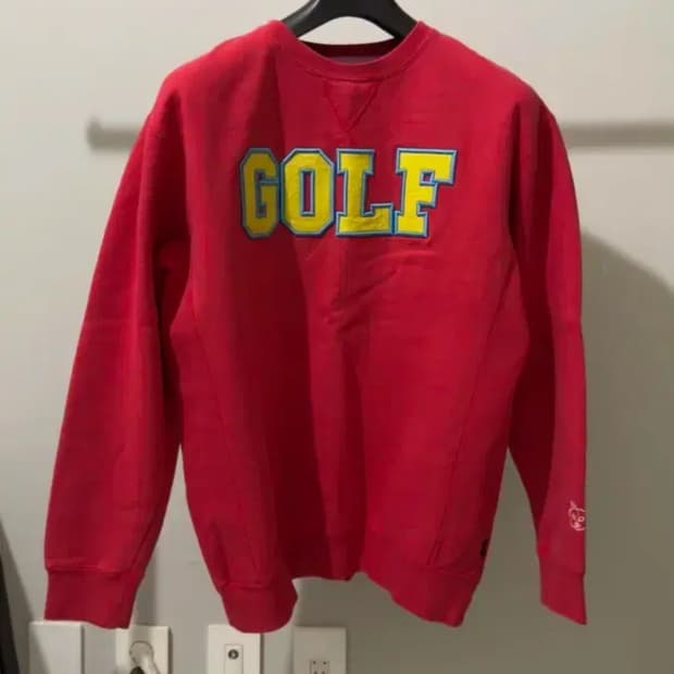 골프왕 Golf Wang College Logo Crewneck