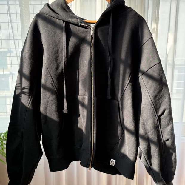 Ego fetch 오버핏 후드집업 M