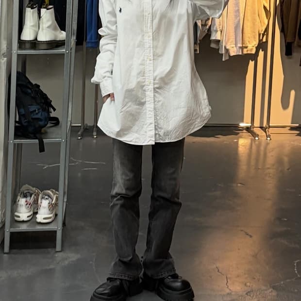 폴로랄프로렌 클래식 화이트 셔츠 A2866