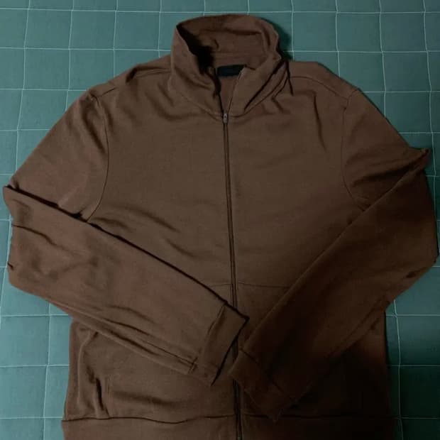 mudule 머듈 넥 집업 브라운 2사이즈