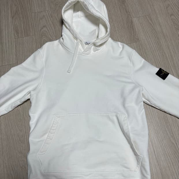 스톤아일랜드 흰색 후드티