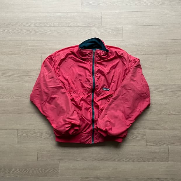 90s 파타고니아 쉘드 신칠라 봄버 자켓 핑크 rare usa