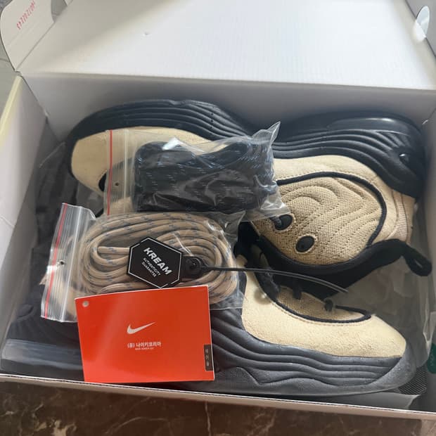 나이키 x 스투시 에어 페니 2 라탄 앤 라임스톤 275