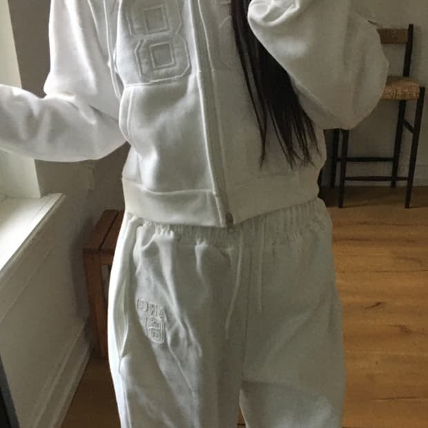 아워캐비넷 zero hood zipup (white)