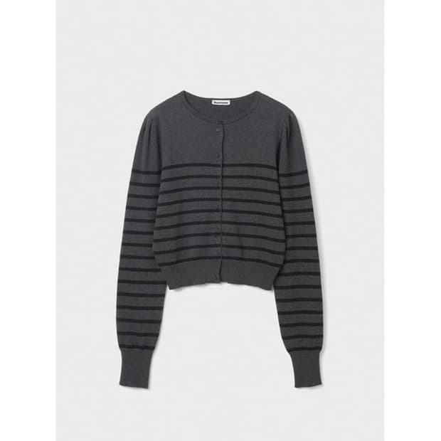 구해요) 버뮬라 STRIPE PUFF CARDIGAN