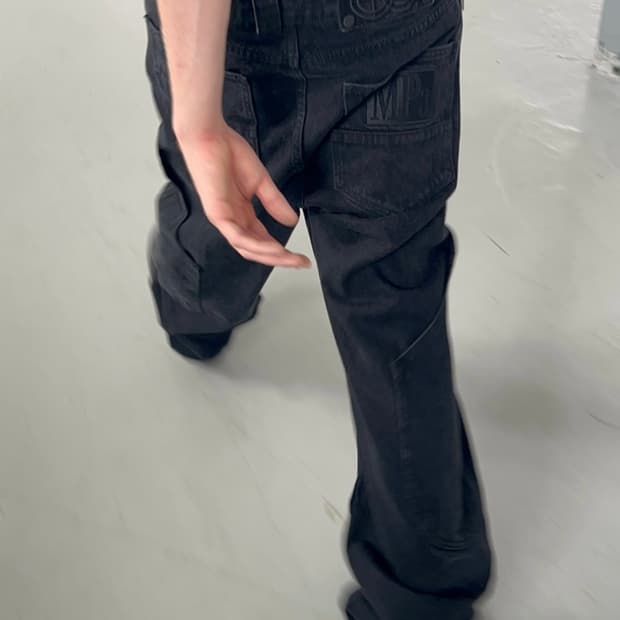 MPa CALF POCKET PANTS (BLACK)