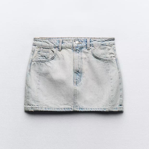 자라 TRF 데님 미니 스커트