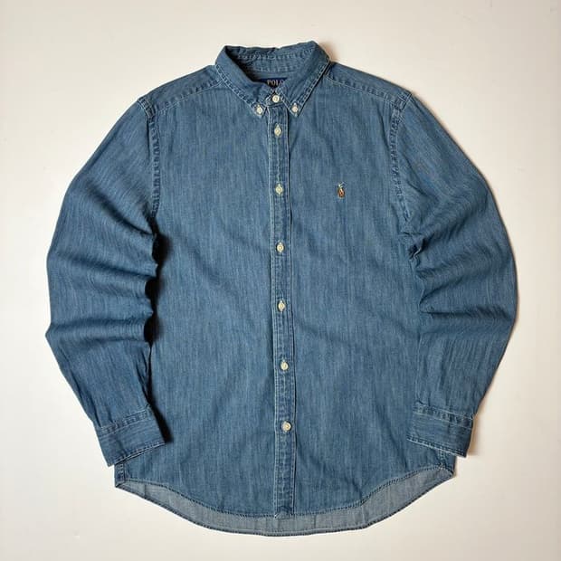 폴로 랄프로렌 자수로고 클래식핏 데님 셔츠 PN9399