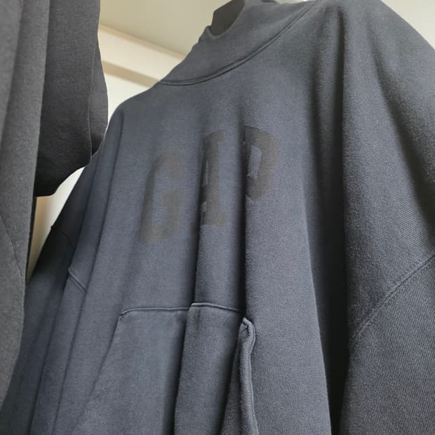 (s)yeezy gap 이지갭 도브후드 워시드블랙