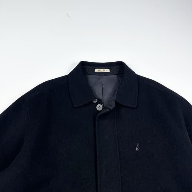 VTG 빈티지 블랙 모직 블루종 자켓 (XL)