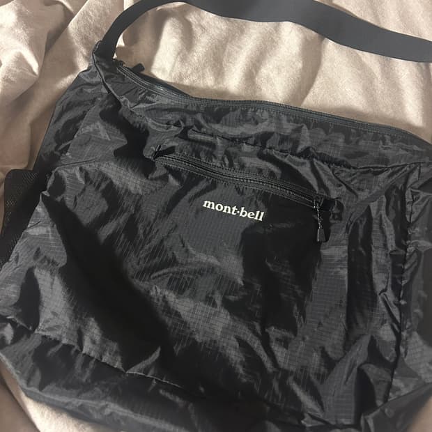 몽벨 포케터블 라이트 숄더백 라지 블랙