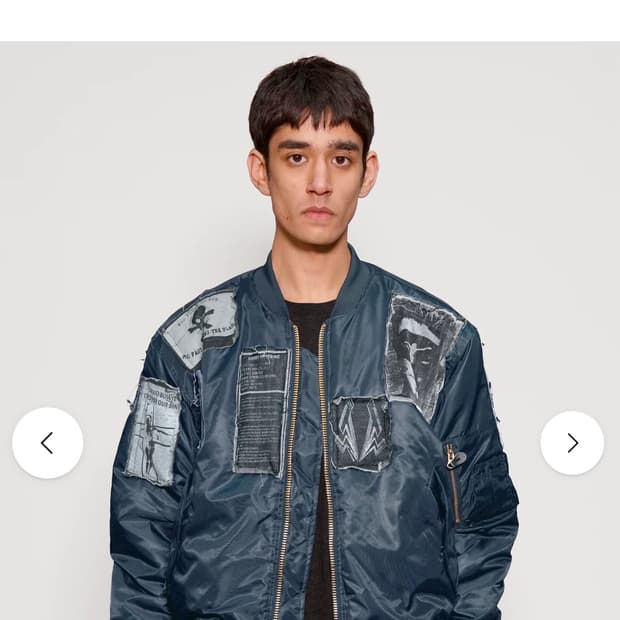 stuart trevor 올세인츠 빈티지 패치워크 봄버자켓