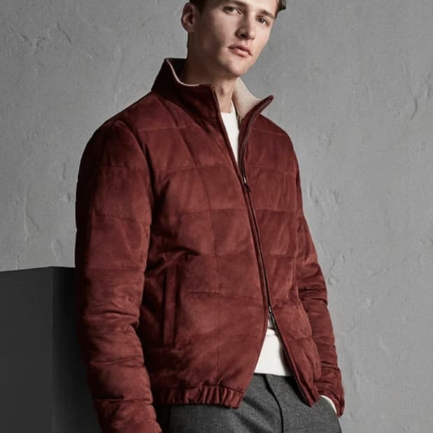 [1300만원]로로피아나 스웨이드캐시미어 키드스킨 자켓 트래블구스다운