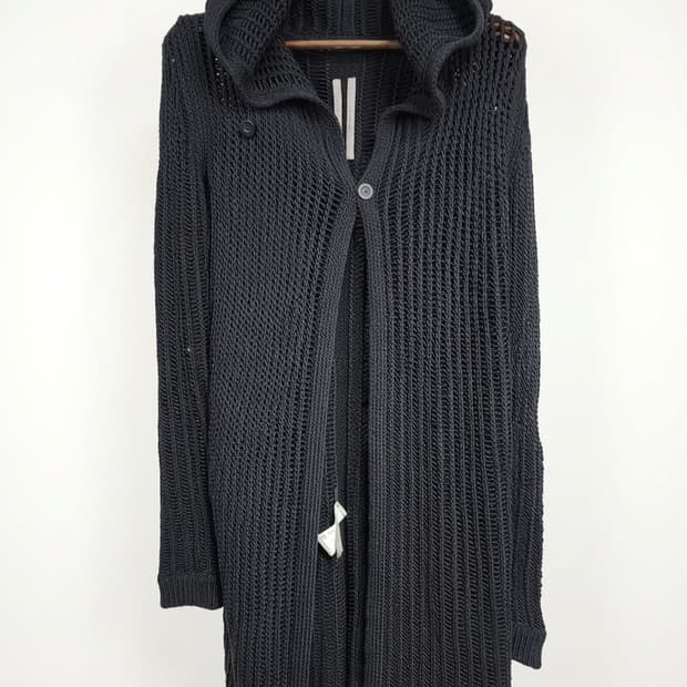 Rick Owens 아카이브 16ss 후드 롱슬리브 가디건