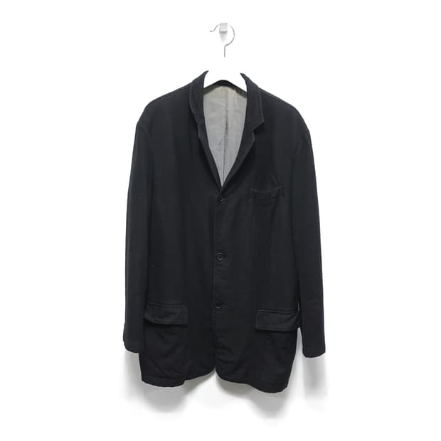 <2>YOHJI YAMAMOTO 요지야마모토 자카드디테일 아티잔 울자켓