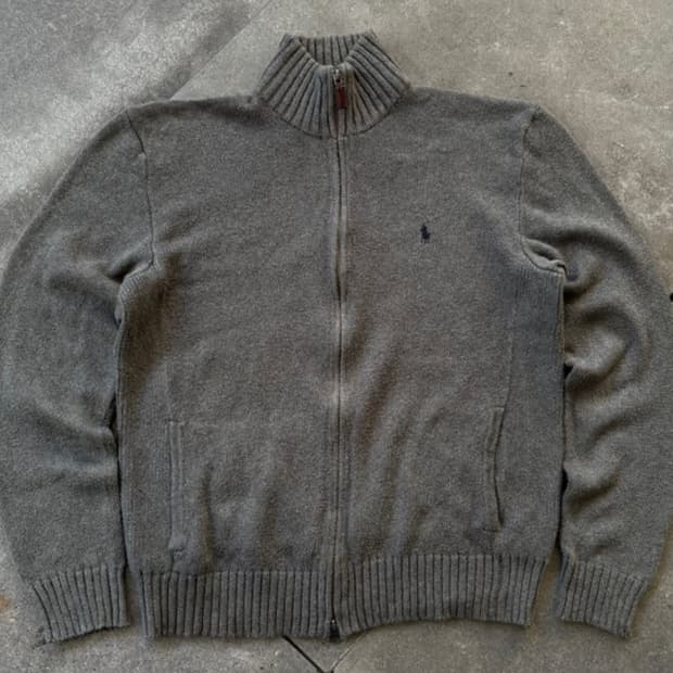 폴로 랄프로렌 투웨이 니트 집업