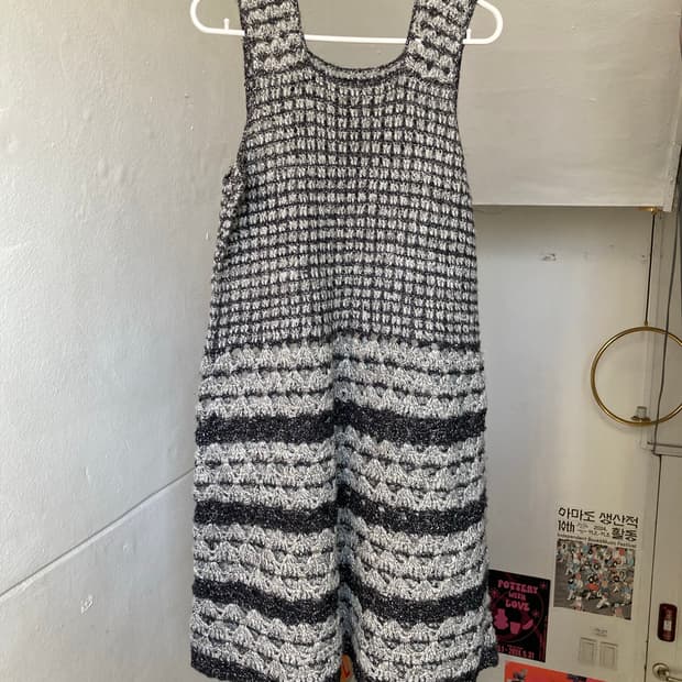 핸드메이드 뜨개 파티 드레스