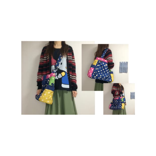 빈티지 컬러풀 도트 땡땡이 숄더백 크로스백