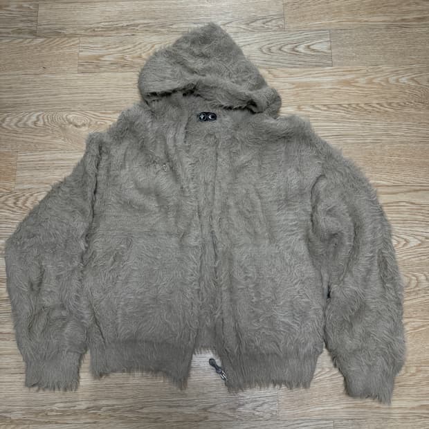 떠그클럽 퍼 후드 집업