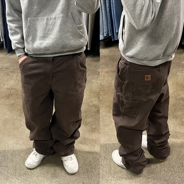 Carhartt 브라운 카펜터 팬츠 (33“)