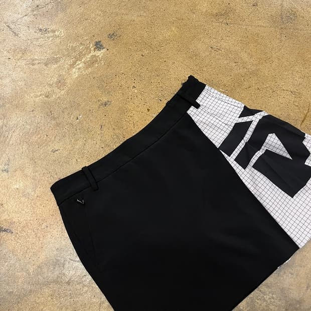 [정품/S] PXG 블랙 체크 패턴 스커트 b16