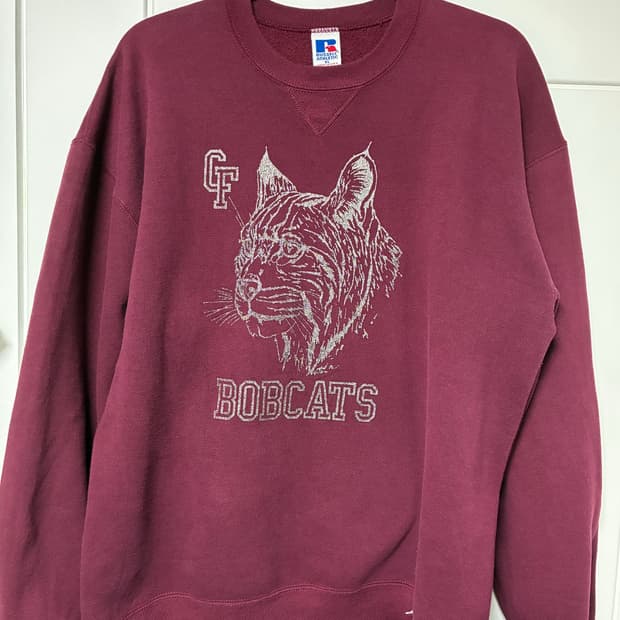 90s 빈티지 러셀 bobcats 스웻셔츠 XL