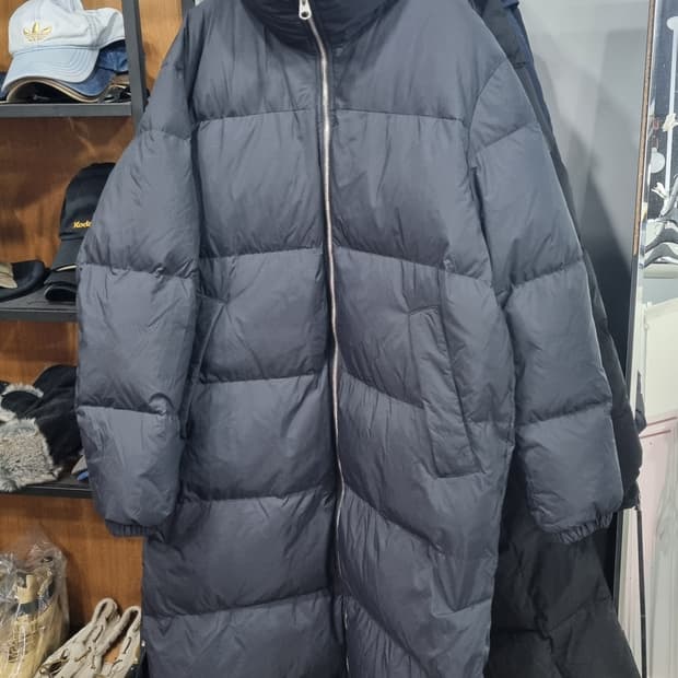 아르켓 105~110 사이즈 덕다운 패딩점퍼 (롱패딩) 하자있어요