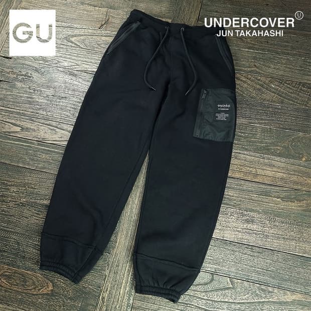 [지유 X 언더커버] 스웻 조거 팬츠 블랙 M20092