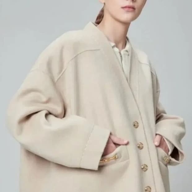 시스템 빅오버 금장 캐시미어블랜드