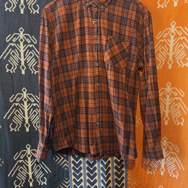 USA 폴라넬 체크셔츠