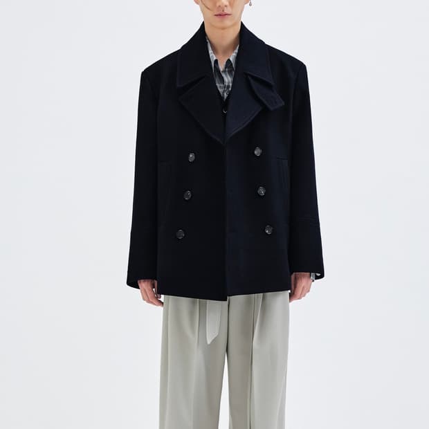 에디 프란시스 피코트 딥 네이비 48사이즈