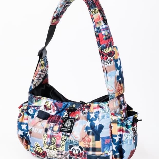 히스테릭 미니 잡지 부록 패치워크 크로스백