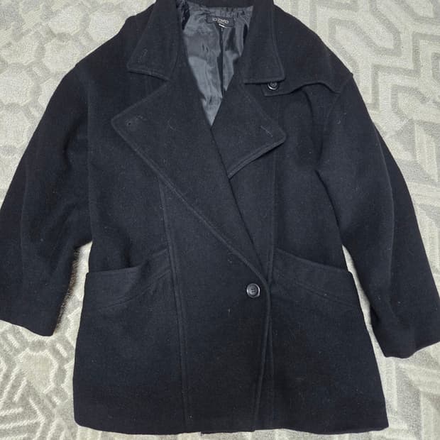 블랙 빈티지 코트