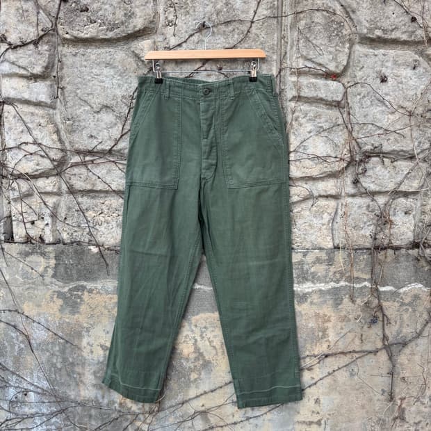 70s 미군 오리지널 og-107 퍼티그 팬츠