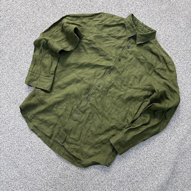 L 유니클로 남성 린넨 셔츠 남방 0407J