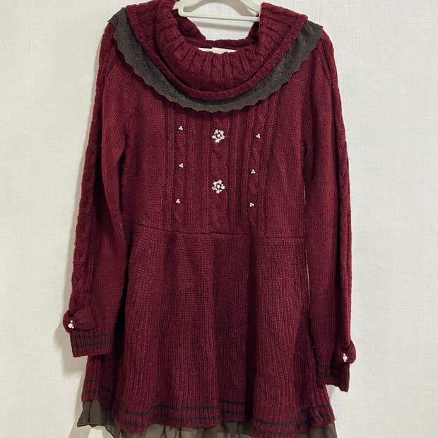 엑시즈팜 페어리깔 니트원피스 숲속요정깔