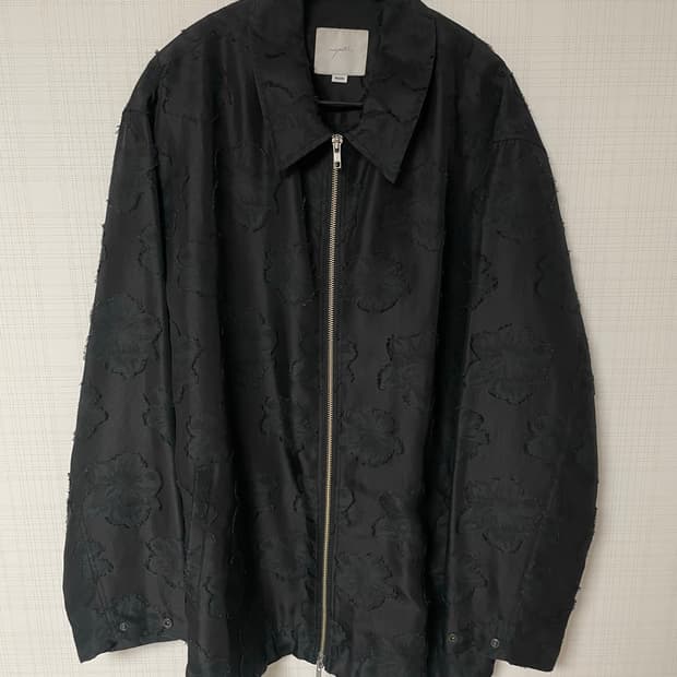 유스 플라워 자켓 블랙
