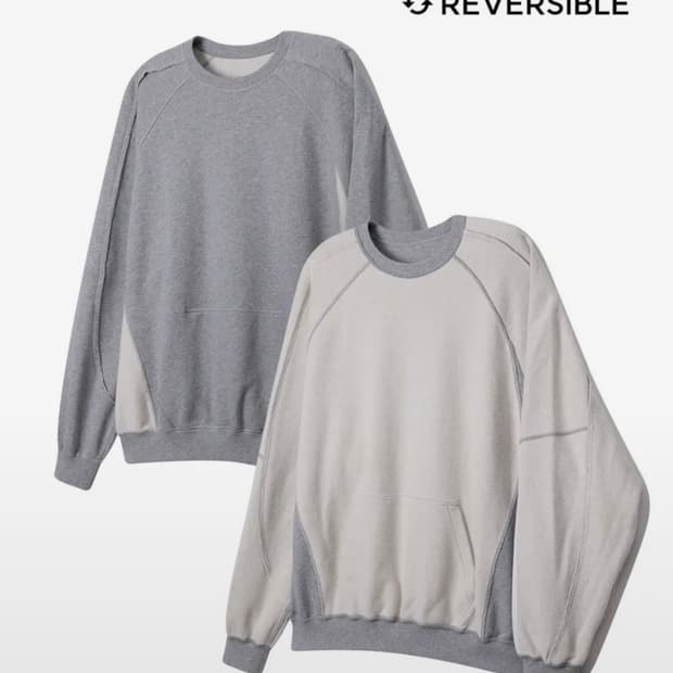 일꼬르소 리버서블 콘트라스트 맨투맨