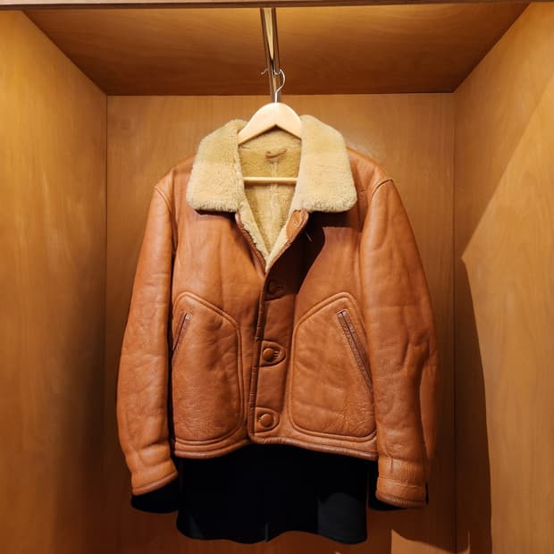 오리지널 00s 양가죽 양털 숏 무스탕 자켓 M 100