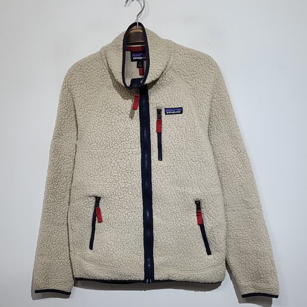 (S) 파타고니아 플리스 점퍼 베이지 뽀글이 후리스 자켓 