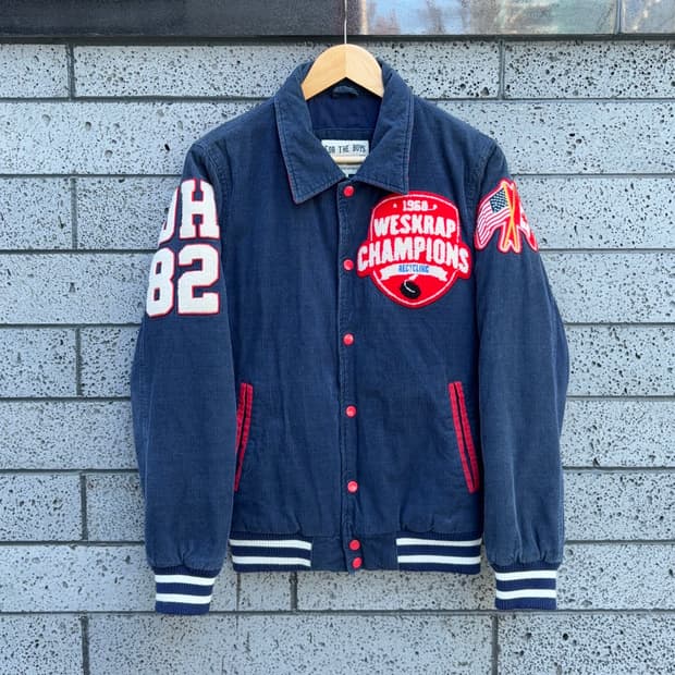 For the Boys / THE MADNESS 코듀로이 바시티 자켓