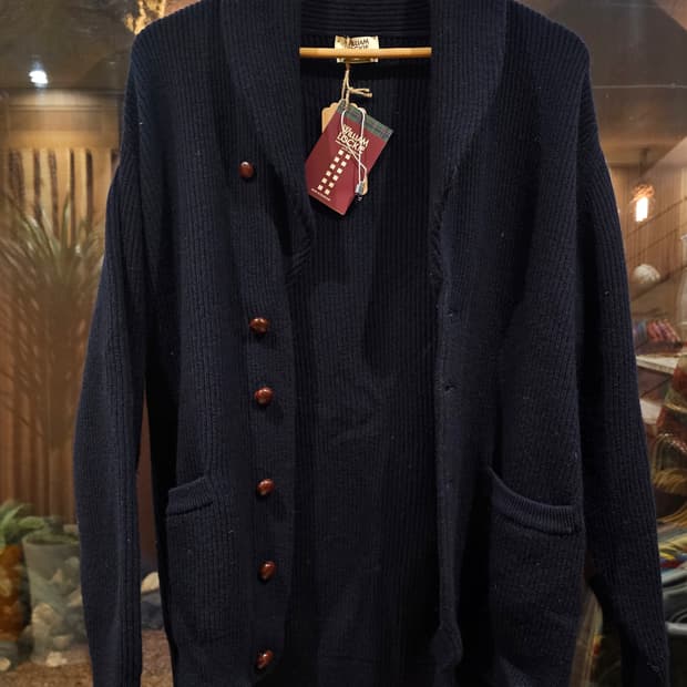 윌리엄로키 숄카라 가디건 네이비 44사이즈