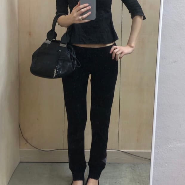 [직수입] 빈티지 diesel 레더 토트 백 블랙 