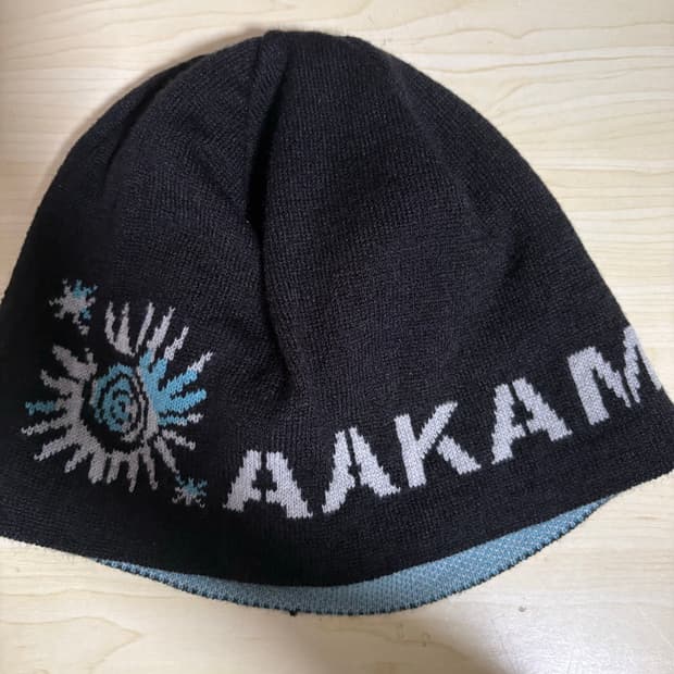 아캄 AAKAM Small Sun Jacquard 비니 블랙